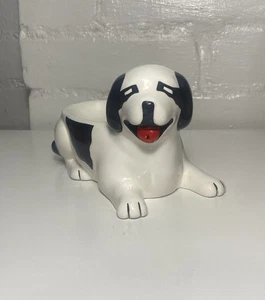 Vintage Big Dogs Ceramic Soap Dish Saint Bernard Bathroom Decor Trinket Tray - Picture 1 of 11