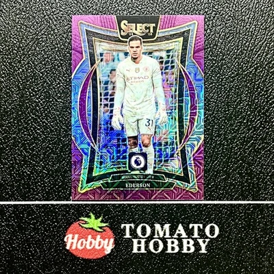 PANINI SELECT PREMIER LEAGUE 2024-25 EDERSON PURPLE MOJO REFRACTOR TERRACE MCI - Image 1 of 2
