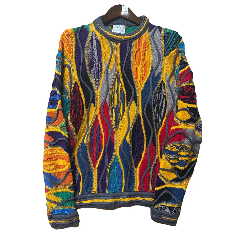 Suéter masculino vintage Coogi tamanho grande 100% autêntico  - Imagem 1 de 4