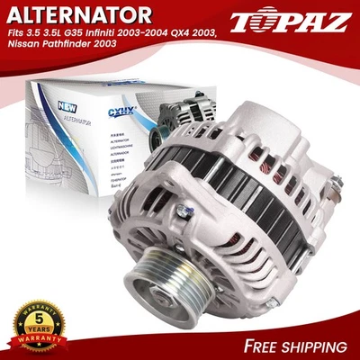 Alternador compatible con 3,5 3,5 L G35 Infiniti 2003-2004 QX4 2003, Nissan Pathfinder 2003 Foto 1 de 4