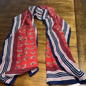 Kenzo Floral Multicolore Silk Scarf 14x60 Inch Made In Italy - Picture 1 of 4