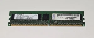 ELPIDA EBE10UE8ACWA-8G-E 1GB DDR2 PC6400(800) UNBUF 1.8v 1RX8 240P 128MX64 RAM - Picture 1 of 1