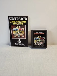 Street Racer (Atari 2600, 1978) Game Program with Instructions Manual - Picture 1 of 10