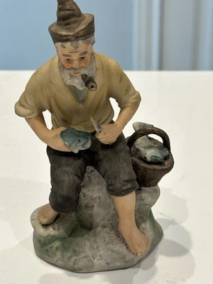 Antique Capodimonte Figurine “LUCKY FISHERMAN” Early 20th Century Italy - Image 1 of 4