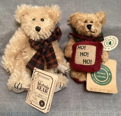 Oso Boyd Bears Mohari y oso de colección de archivo.  2 osos. Posable nuevo con etiquetas Foto 1 de 4