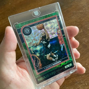 James Harden SSP #'ed /8 2024-25 Panini NBA Hoops Green Scope Holo #202 Clippers - Picture 1 of 7