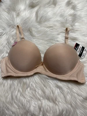 NWT Angelina Bra Beige 36C Underwire Push Up Padded Full Coverage Back Closure - Image 1 of 4