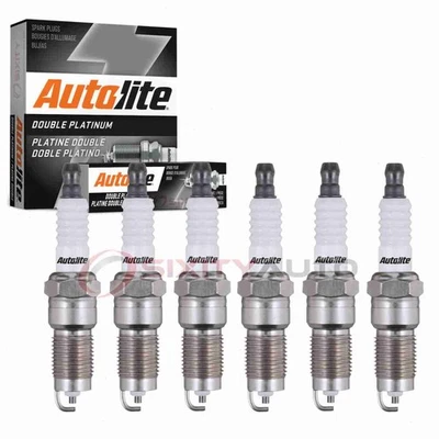 6 шт двойных платиновых свечей зажигания Autolite для 1984-1997 Ford Thunderbird wv - Изображение 1 из 4