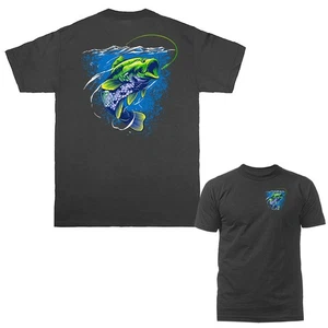 Hooked on the Wild Outdoor Sports Fishing T-Shirt - Picture 1 of 17