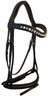 New Swarovski Full Horse English Padded Crank / Dressage Bridle with laced reins