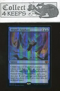 Lámina de prelanzamiento de Magic The Gathering Alrund's Epiphany estampada Kaldheim casi como nueva - Imagen 1 de 2