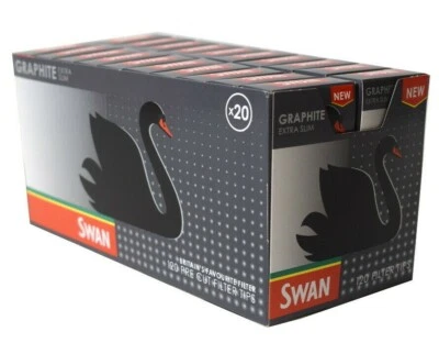 Swan Filter Tips 100% Biodegradable Graphite Extra Slim - 20 Pk - Carbon Paper