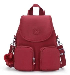 kipling Basic Eyes Wide Open Firefly Up Small Backpack Rucksack Funky Red Neu - Bild 1 von 5