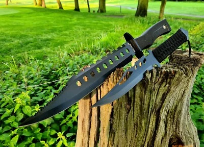 2er Set BULLSON Messer Buschmesser Jagdmesser Gürtelmesser Knife Machete Couteau - Bild 1 von 4