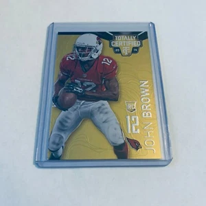 F85744  2014 Totally Certified Platinum Gold John Brown Arizona Cardinals/25 - Picture 1 of 1