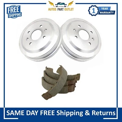 New Rear Brake Shoe & Drum Kit Fits For 2005-2019 Chevrolet Aveo 5 Spark - Image 1 of 4