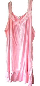 Damen Nachthemd Übergröße Größe 2X (18W-20W) rosa gestreift NEU - Bild 1 von 2