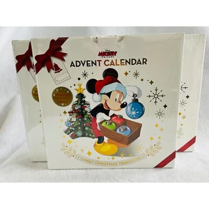 3 BN Disney Mickey & Friends Advent Calendar Family Christmas Traditions NIB - Picture 1 of 10