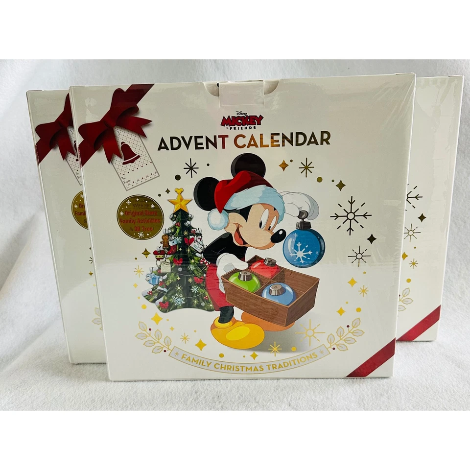 3 BN Disney Mickey & Friends Advent Calendar Family Christmas Traditions NIB - Image 1 of 4