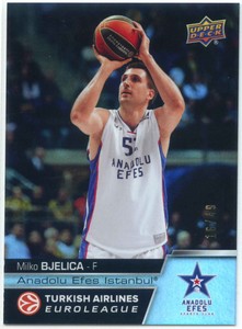 2015-16 Milko Bjelica Upper Deck Euroleague Basketball #E70 Canvas Foil 16/49