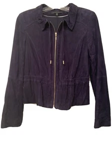 NEW $398 White House Black Market Suede Jacket Size Small - Picture 1 of 5