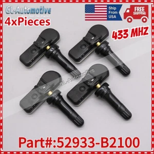 New TPMS Tire Pressure Monitor Sensor 52933-B2100 4PCS for 2014-2019 Kia Soul - Picture 1 of 12
