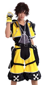 Sora Cosplay Halloween Party Costume Outfit Yellow Color Set Size Kid - US3XL - Picture 1 of 8