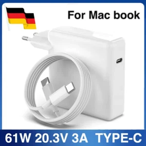 Neu für Apple 61W USB-C Macbook Pro Air Power Adapter Ladegerät Netzteil A1947 - Bild 1 von 9