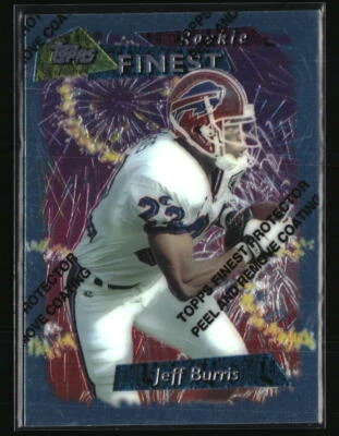 Jeff Burris 1995 Finest #9 Football Card - Image 1 of 2