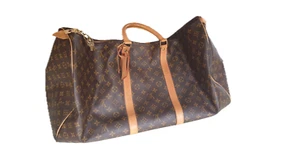 Louis Vuitton Keepall 60 Reisetasche Vintage Ledertasche B:60cm H:33cm T:28 - Bild 1 von 12
