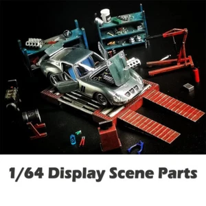 1/64 Diorama Maintenance Prop Model Car Garage Workshop Tool Scene Display Model - Picture 1 of 125
