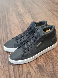 Adidas Originals Women's Sleek Mid Black Crystal White Shoes EE4727 Size 9.5 - Picture 1 of 7