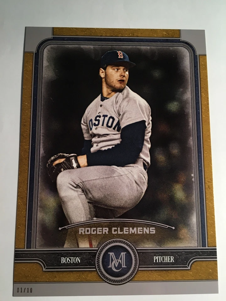 2019 Topps Museum Collection Jumbo 5x7 Roger Clemens Red Sox 17 01/10 - Image 1 of 1