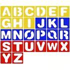 Red Alphabet Stencils Set polypropylene Painting Learning  DIY Craft