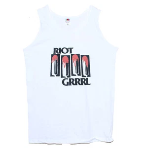 Camiseta Riot Grrrl Música Punk Rock Chaleco Grunge Bikini Kill Prenda para el torso sin mangas - Imagen 1 de 3