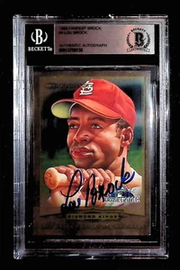 Autographed 1998 Donruss Fanfest Brock Lou Brock Donruss Authenticated - Picture 1 of 1