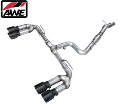 AWE Track Edition Cat-Back Exhaust w/ 4.5” Black Tips For 22-24 Audi S3 2.0L 8Y Foto 1 de 4