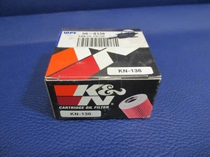 K&N KN-136 Cartridge Oil Filter for Power Sports ATV or Motorcycle KN136 - Picture 1 of 1
