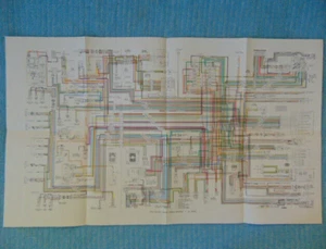 Original 1974 Cadillac Fold Out Chassis Wiring Diagram, All Series - Picture 1 of 2