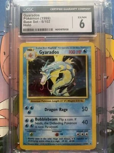 1999 Pokemon Base Set Gyarados - Holo CGC 6 - Picture 1 of 2