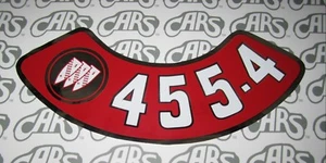 1970-1976 Buick 455 Air Cleaner Decal. Skylark Electra Riviera Centurion LeSabre - Picture 1 of 1