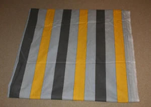Stoff gestreift Gelb und Grau 160 x 600 cm neu - Bild 1 von 3