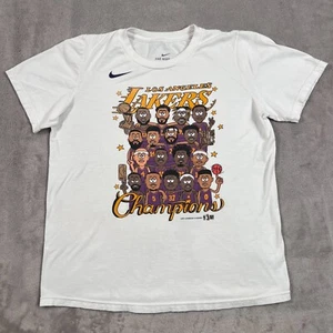 Los Angeles Lakers Shirt Kids Size Large 14 16 Years Old White Champions Graphic - Picture 1 of 8