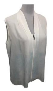 T TAHARI Vintage Tie Dyed Zip Top. Size L. GUC - Picture 1 of 5