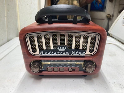 Fallout Radiation King round top radio, real working fan art, NO BOX - Image 1 of 4