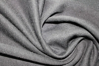 Sweatshirtstoff   5,00€/m² schwarzgrau meliert Meterware AC10 - Bild 1 von 2