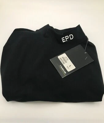 Blauer 8110X Azul Marino Oscuro Cuello Simulado Manga Larga Bordado con*EPD en Blanco (L) NUEVO Foto 1 de 2