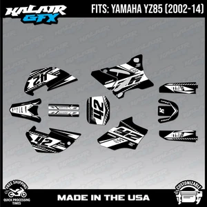 Graphics Kit for Yamaha YZ85 (2002-2014) YZ 85 Lethal Series - White - Picture 1 of 4
