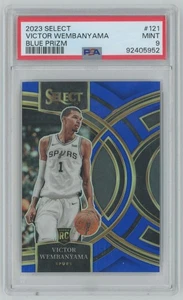 2023-24 Panini Select BLUE Victor Wembanyama Rookie PSA 9 Spurs #121 A1 - Bild 1 von 2