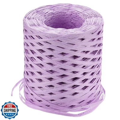 Cinta artesanal de papel de rafia uxcell, paquete de cuerdas de cuerda de rafia de 1/4 pulgada 218 yardas Foto 1 de 4